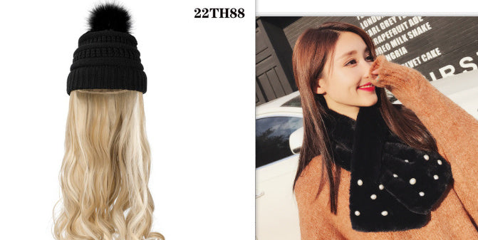 One-piece Wig Ful Set Fashion Big Wave Wig Head