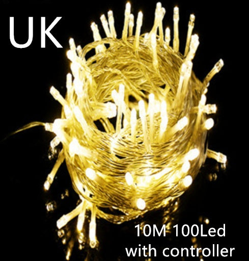 LED Curtain Garland On The Window USB String Lights Remote Control Christmas Decorations For Home Room