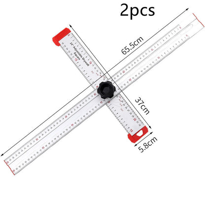 45 Degree High-precision Universal Woodworking Activity Square Large Marking T-square