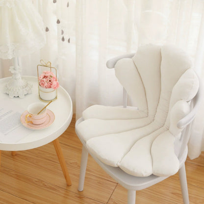 Luxurious Velvet Seal Shell Chair Cushion Unqiue Rose Seat Pillow Upscale Restaurant Chair Decor Girly Room Decorations