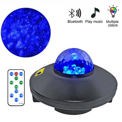 Colorful Lights Bluetooth Speaker Music Starry Sky Light Live Background Night Light