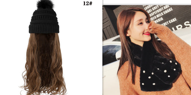 One-piece Wig Ful Set Fashion Big Wave Wig Head