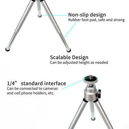 Compatible WithApple, Compatible WithApple , Universal Mini Flexible Tripod Stand ForCanonNikon Digital Cameras Camcorder