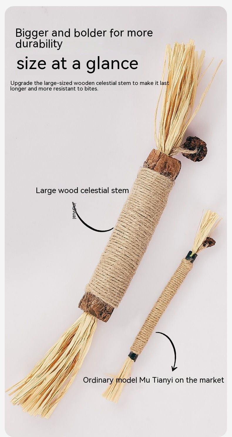 Mu Tianmiao Molar Rod Cat Self-Hi Artifact Consume Physical Strength Catnip Relieving Stuffy Bite-resistant Pet Supplies