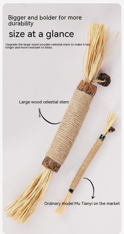 Mu Tianmiao Molar Rod Cat Self-Hi Artifact Consume Physical Strength Catnip Relieving Stuffy Bite-resistant Pet Supplies