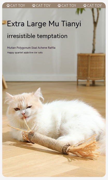 Mu Tianmiao Molar Rod Cat Self-Hi Artifact Consume Physical Strength Catnip Relieving Stuffy Bite-resistant Pet Supplies
