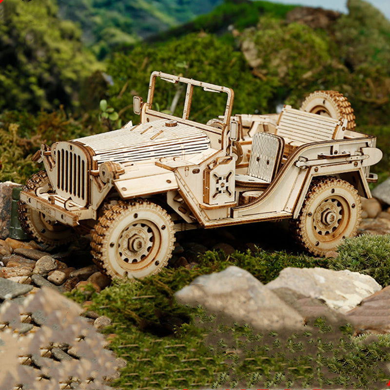 3D Wooden Puzzle Train Model DIY Wooden Train Toy Mechanical Train Model Kit Assembly Model Home Decoration Crafts