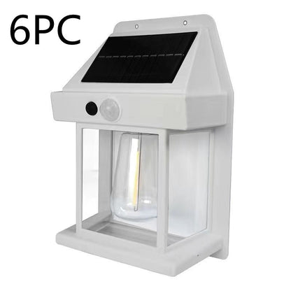 Outdoor Solar  Waterproof Tungsten Induction Garden Wall Lamp