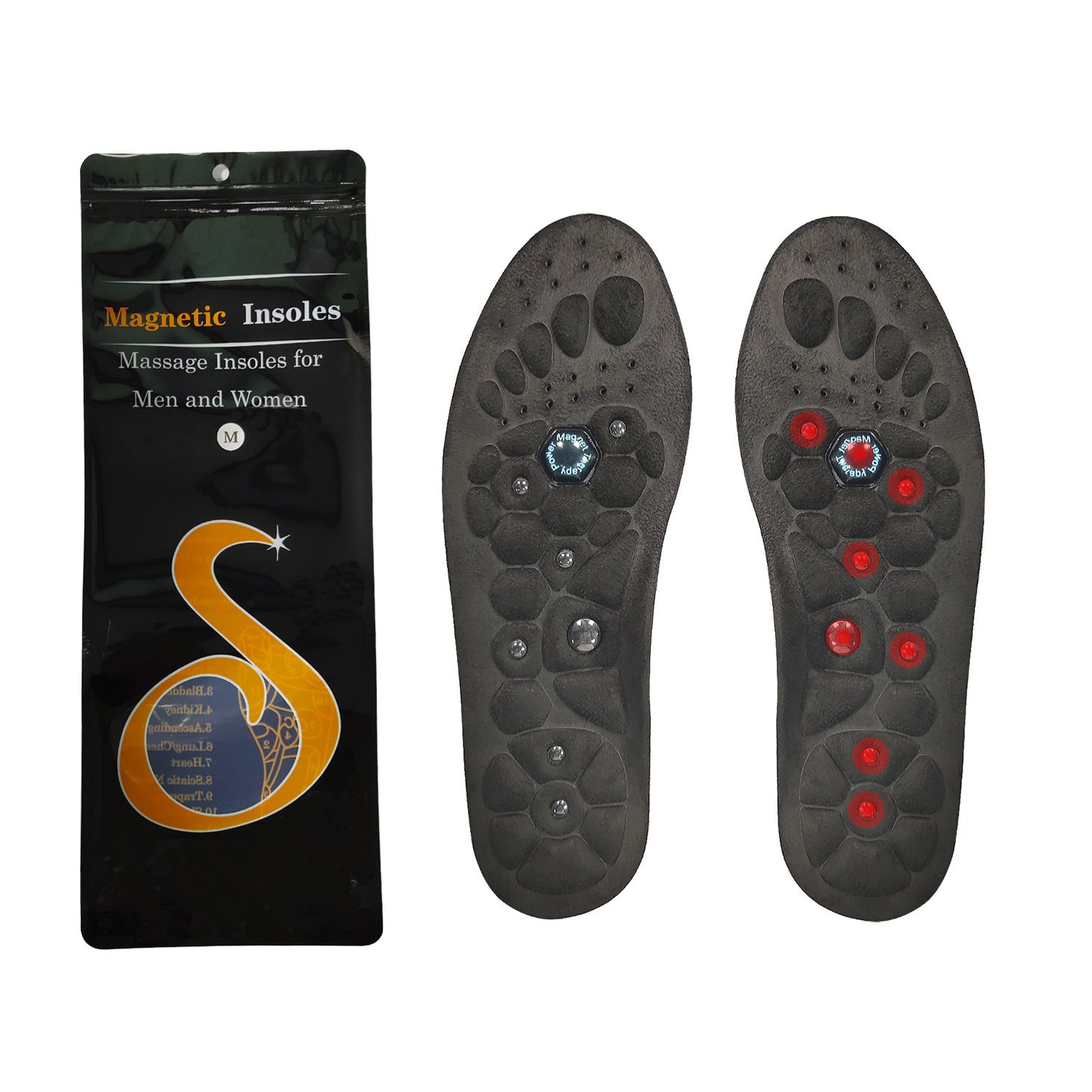 Medical Magnetic Insole Therapy Sports Insoles Orthopedic Insoles Massage Foot Weight Loss Slimming Acupressure Anti-fatigue Health Care Shoe Pads