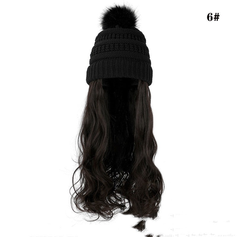 One-piece Wig Ful Set Fashion Big Wave Wig Head