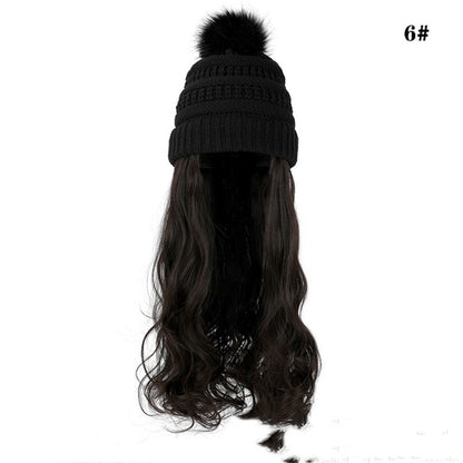 One-piece Wig Ful Set Fashion Big Wave Wig Head