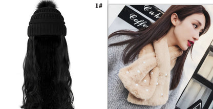 One-piece Wig Ful Set Fashion Big Wave Wig Head