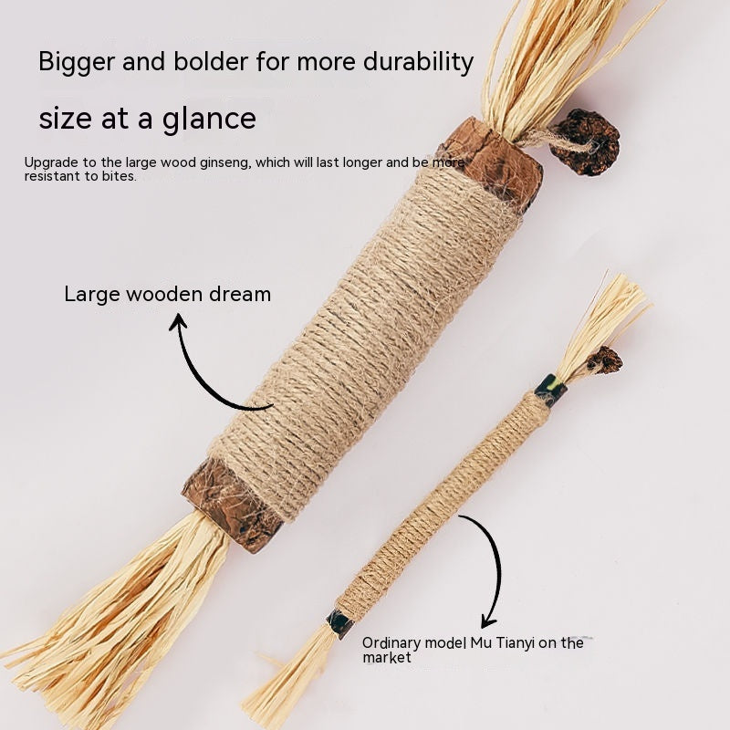 Mu Tianmiao Molar Rod Cat Self-Hi Artifact Consume Physical Strength Catnip Relieving Stuffy Bite-resistant Pet Supplies