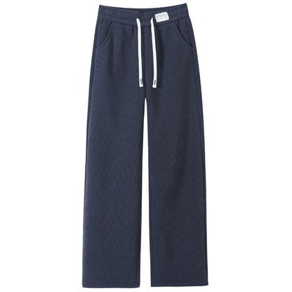 Chenille Fleece-lined Thickening Wide Leg Pants Women's Autumn And Winter