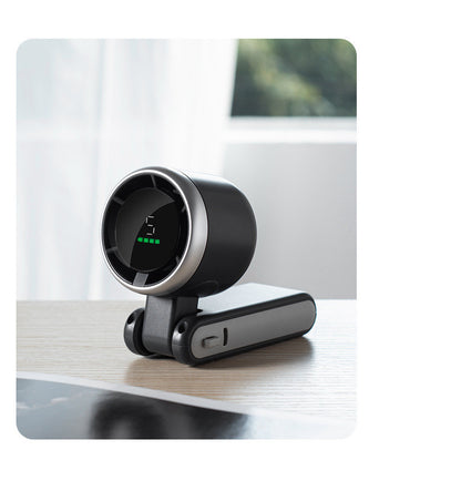 Hanging Neck Outdoor 180 Degree Folding Desktop Mini Fan Hand-held Folding High-speed Powerful Turbo Fan