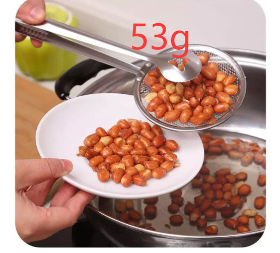 Multi-functional Oil Food Folder Kitchen Accessories Stainless Steel Fried Food  Oil Scoop