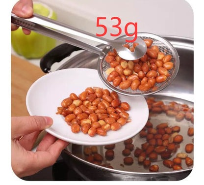 Multi-functional Oil Food Folder Kitchen Accessories Stainless Steel Fried Food  Oil Scoop