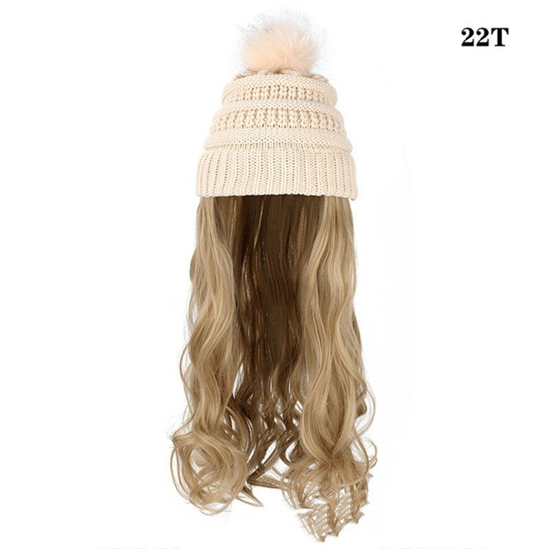 One-piece Wig Ful Set Fashion Big Wave Wig Head